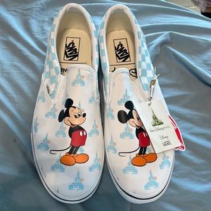 Disney World X Vans 50th Anniversary Classic Slip On Mickey Mouse Shoes 11 Mens